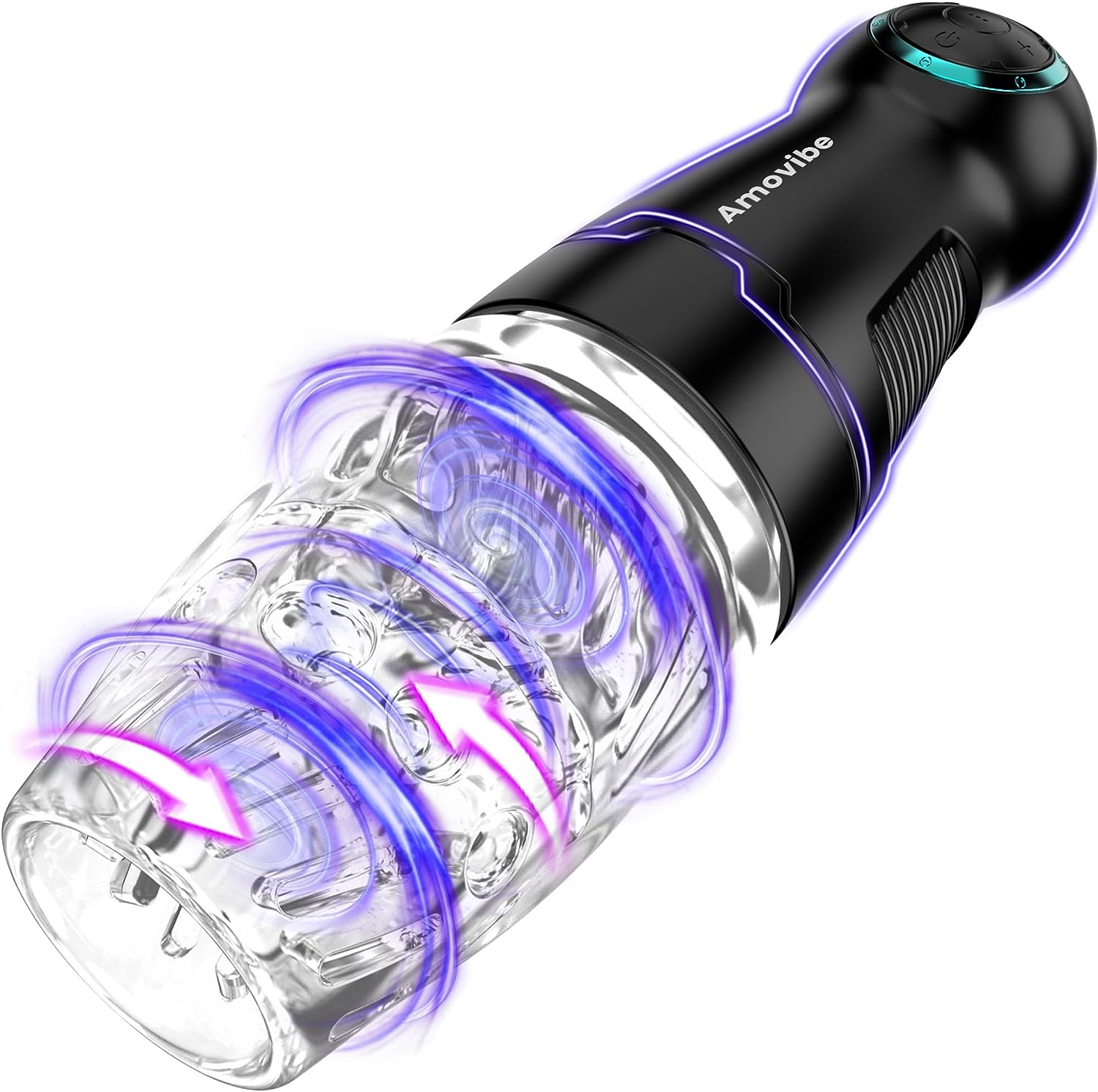 Automatic Male Masturbator Sex Toy with 4 Rotating Patterns  3 Speeds, AMOVIBE Adult Toy Penis Pump Sex Toys, Male Stroker Male Sex Toys for Men, Adult Toys Pocket Pussies, Adult Sex Toys