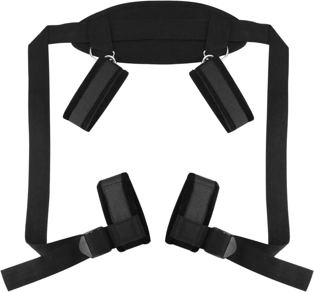 BDSMS Bed Restraints Kit Sex Toys Wrist Leg Restraint Straps Hand  Ankle Cuffs Adults Bed Sex Bondage Restraints Set Sex Play for Couples