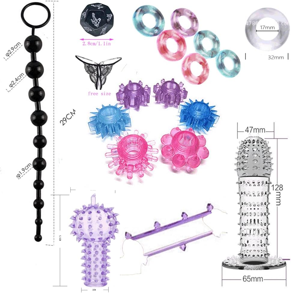 BOXIFA 32Pcs SM Bondage Restraint Vibrator Silicone Anal Plug Dildo Sex Toys for Butt Plug 111