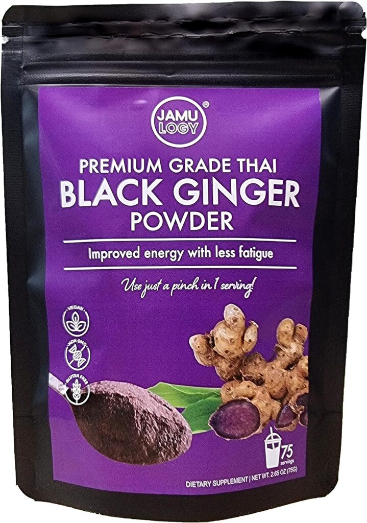 Jamulogy Thai Black Ginger Powder Herbal Supplement, 2.65 Ounce – Energy  Stamina, Sexual Wellness, Vitality | kaempferia parviflora