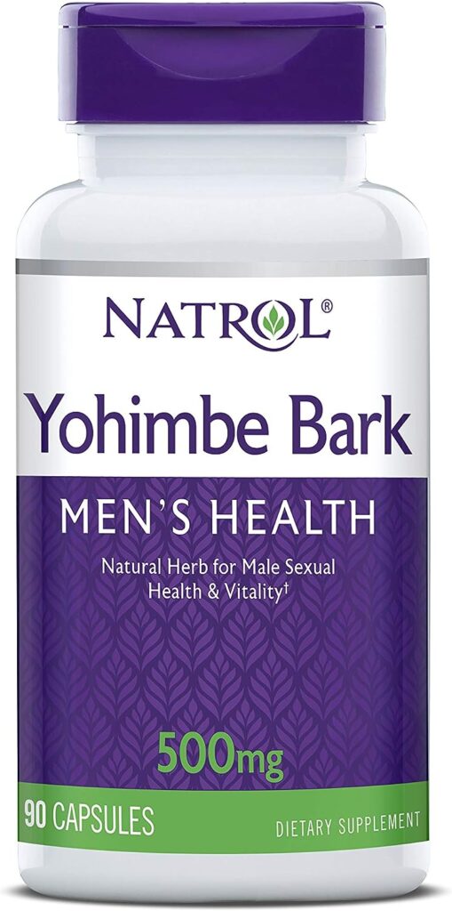 Natrol Yohimbe Bark 500mg Capsules, 90 Count