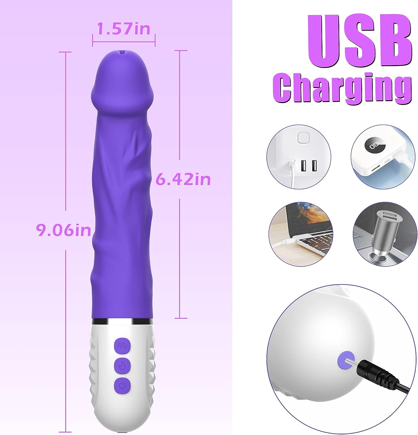 Realistic Dildo Vibrators with Heating Function, G Spot Vibrator Women Sex Toy with 10 Vibration Settings Adult Toys for Women, Adult Toy Silicone Dildo Female Sex Toys Dildos, Adult Sex Toys  Games