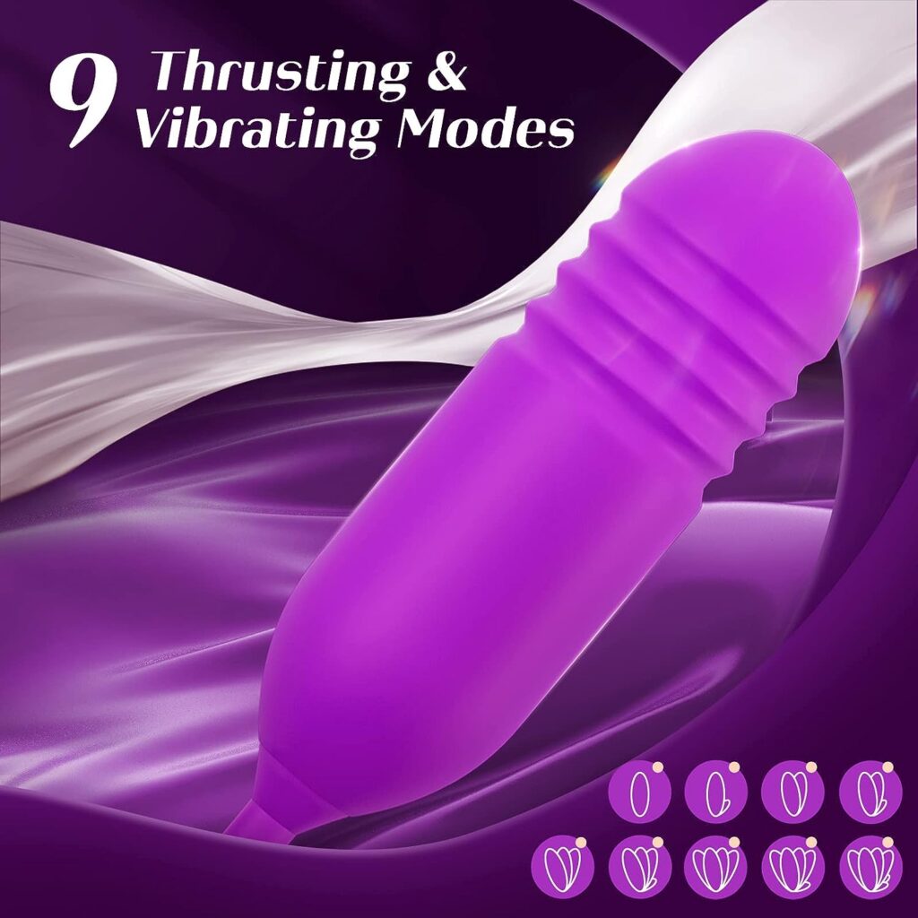 Rose Sex Toys for Women – Upgraded Rose Sex Stimulator for Women with 18 Sucking Thrusting Dildo G Spot Vibrator Clitoral Stimulator, Rose Sex Sucker Adult Sex Toys Games for Woman Couples Pleasure