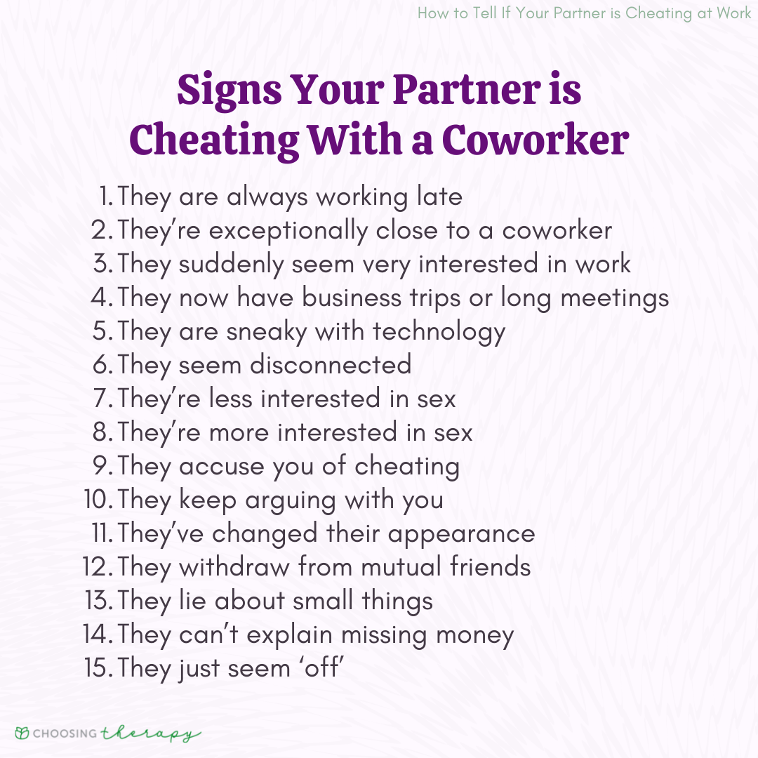 Should I Be Concerned About My Partners Relationship With Their Coworker?