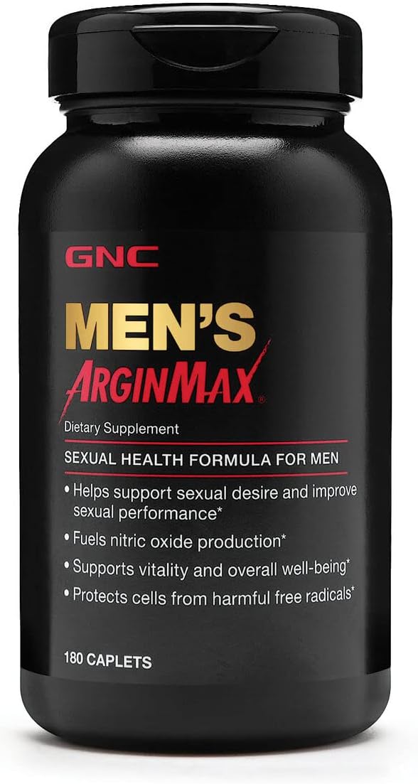 GNC Mens Arginmax, Sexual Health Formula for Men - 180 Caplets