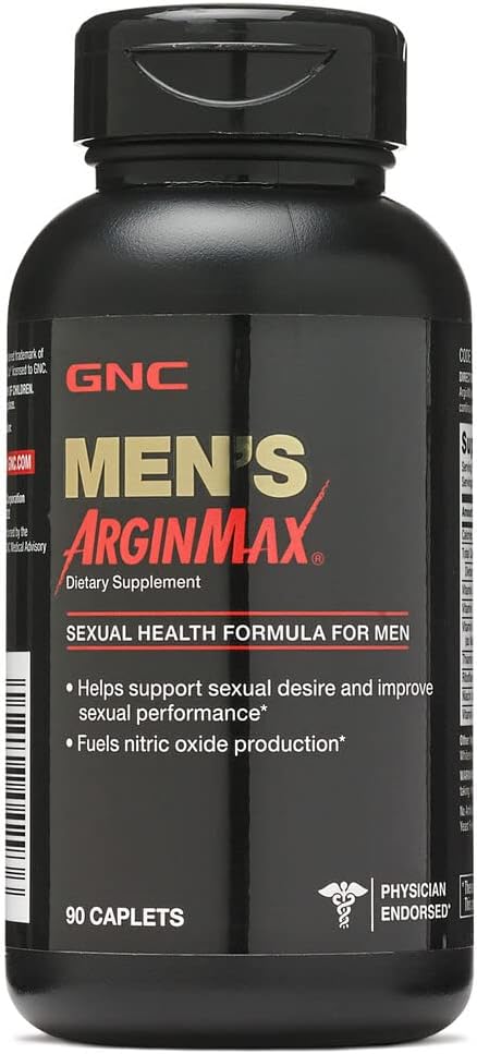 GNC Mens Arginmax, Sexual Health Formula for Men - 180 Caplets