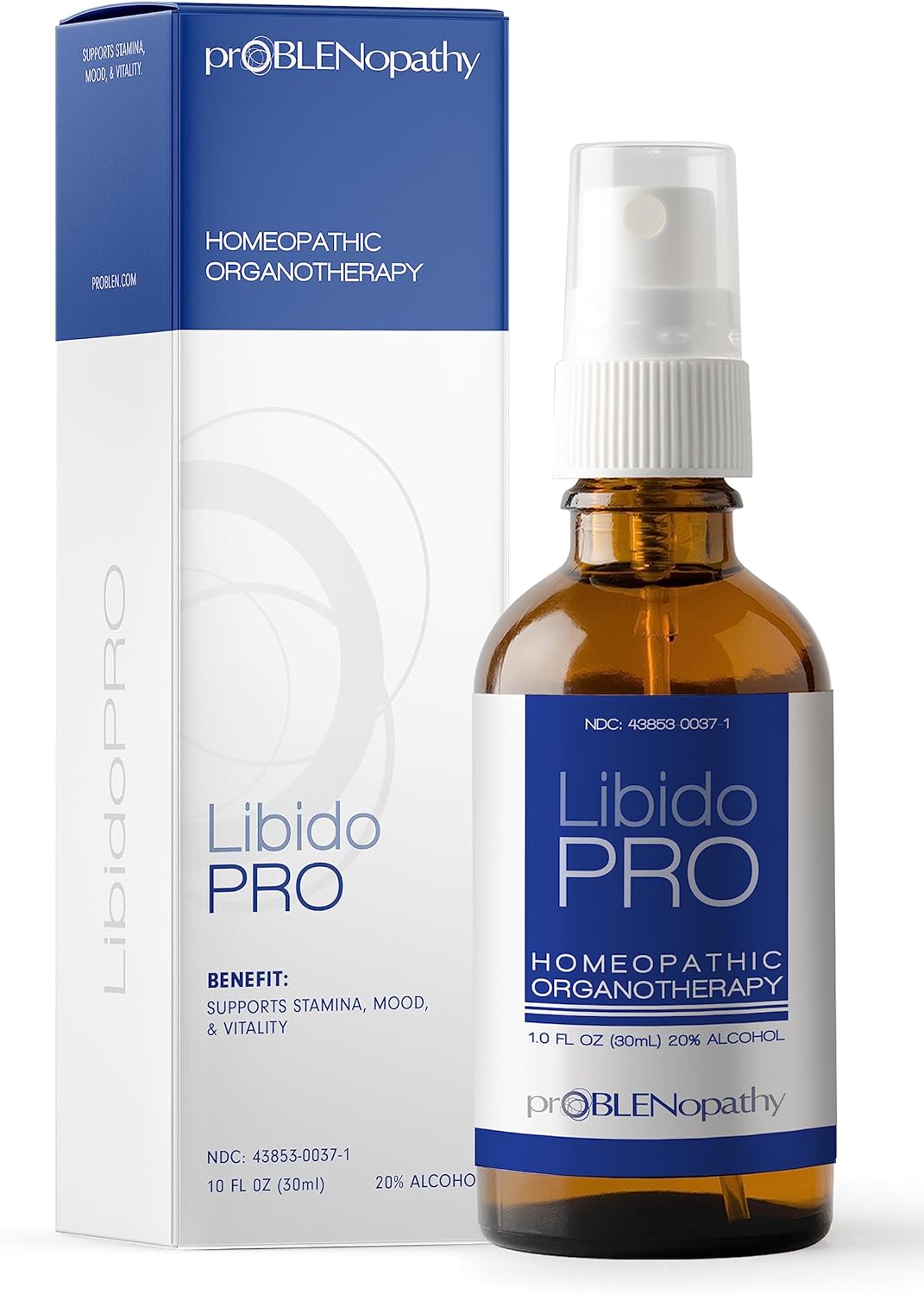 ProBLEN Libido Booster Supplement for Men and Women - Boost Your Hormones and Libido Naturally with Liquid Oral Spray, 30 Day Supply